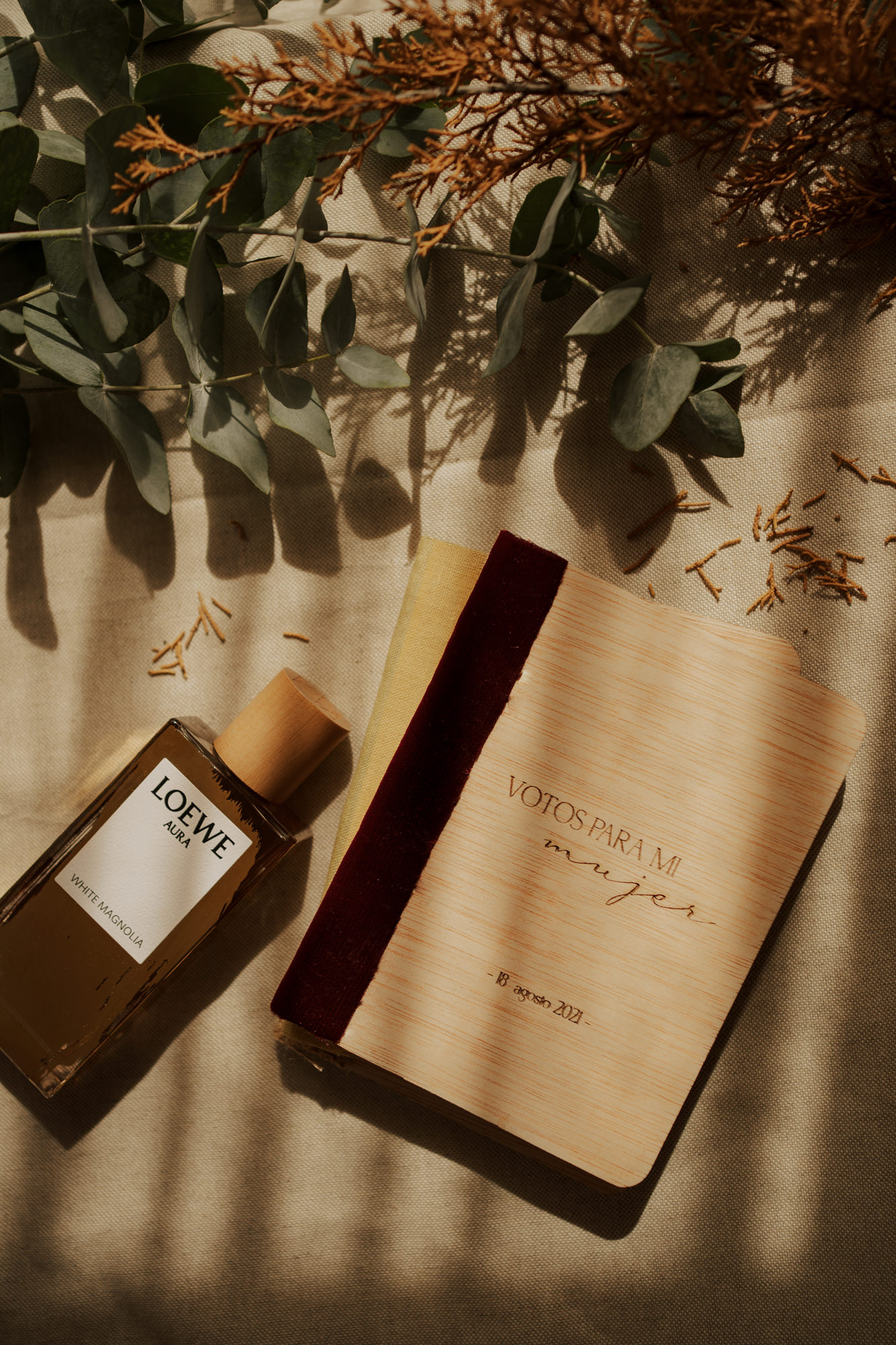 Votos personalizados madera Lorian Oficiante de bodas